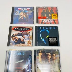 Collection of Movie and TV Show Soundtrack CDs